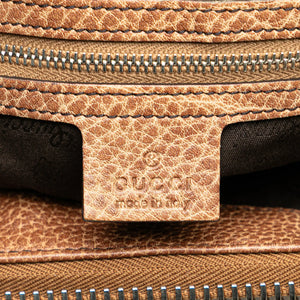 Gucci Bamboo Bar Tote Bag Medium Brown GG Canvas
