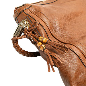 Gucci Shoulder Bag Bella Brown Leather