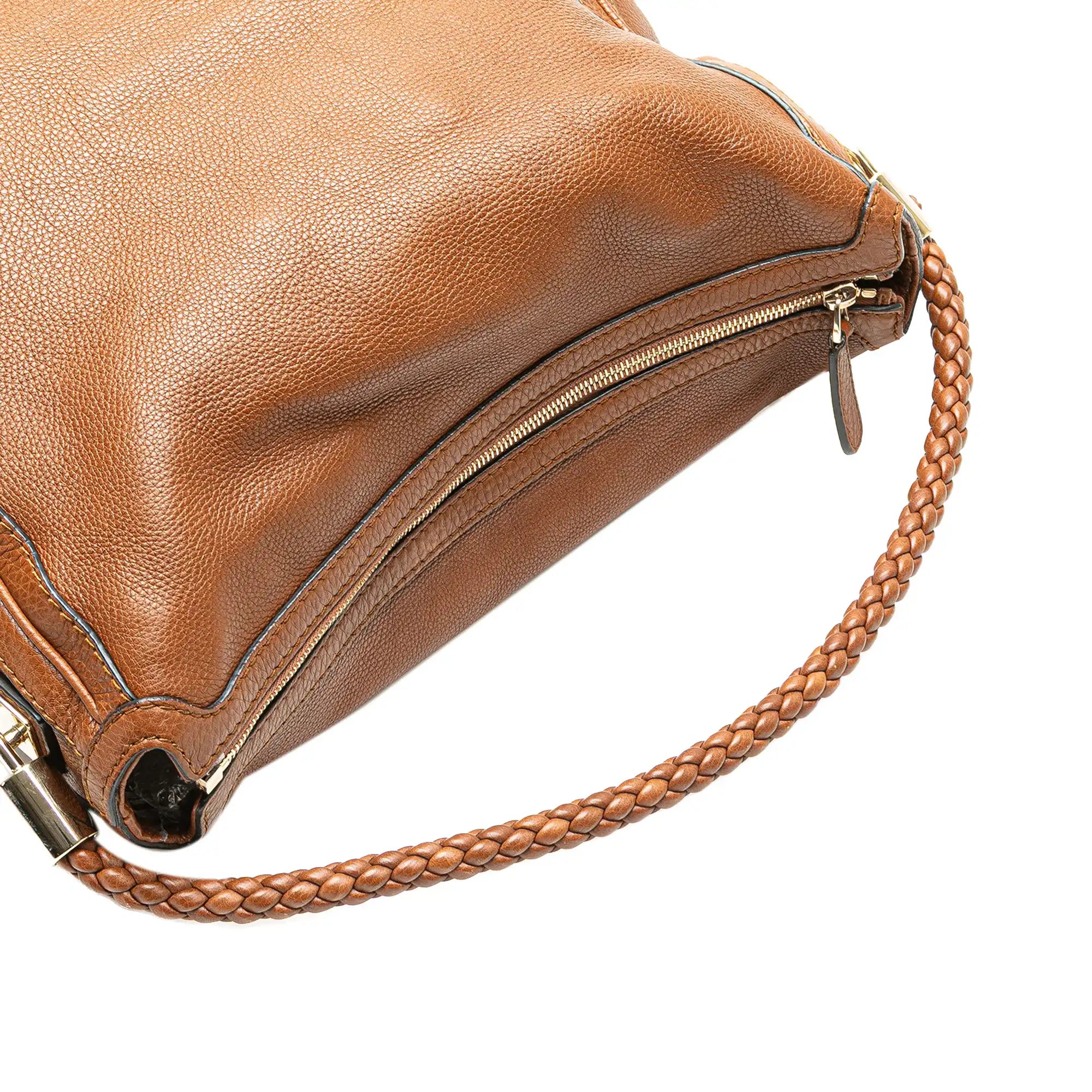 Gucci Shoulder Bag Bella Brown Leather