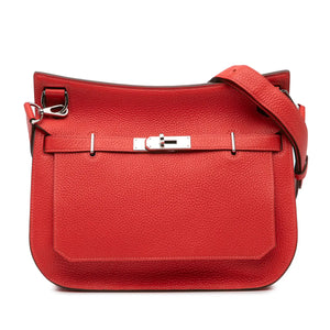 Hermès Jypsiere 28 Red Clemence Palladium
