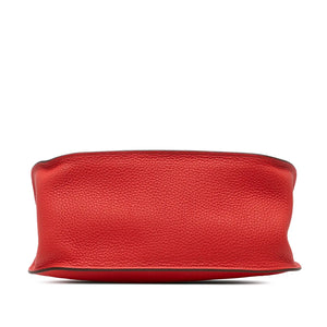 Hermès Jypsiere 28 Red Clemence Palladium