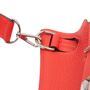 Hermès Jypsiere 28 Red Clemence Palladium