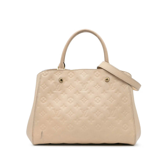 Louis Vuitton MontAigne mm beige Monogram Empreinte