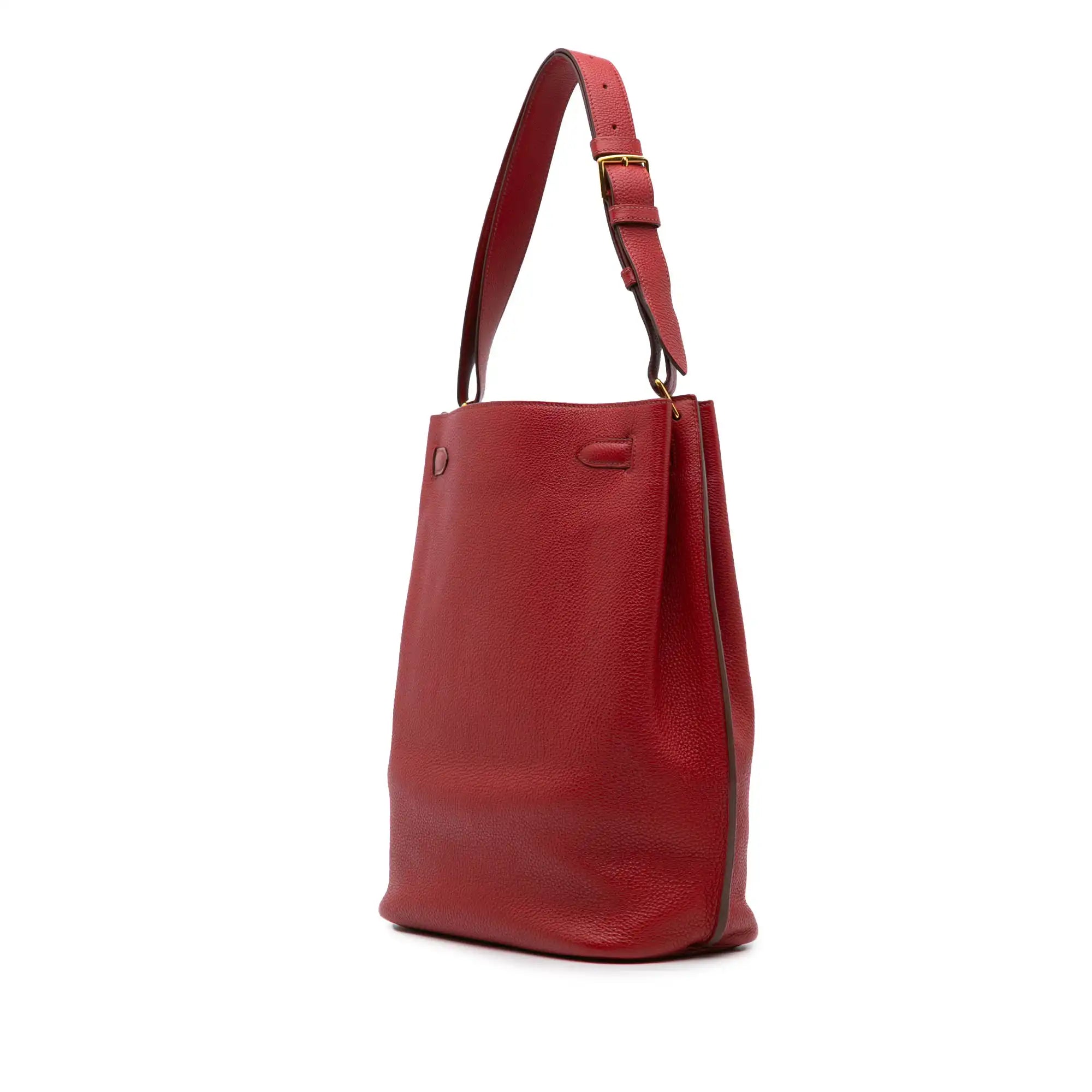Hermès So Kelly 26 Taupe Togo Leather Palladium