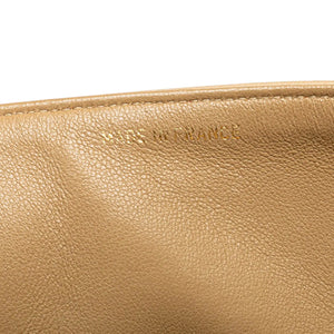 Chanel Classic Double Flap Medium Beige Lambskin Gold