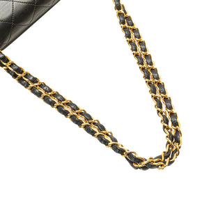 Chanel Classic Double Flap Medium Black Lambskin Gold
