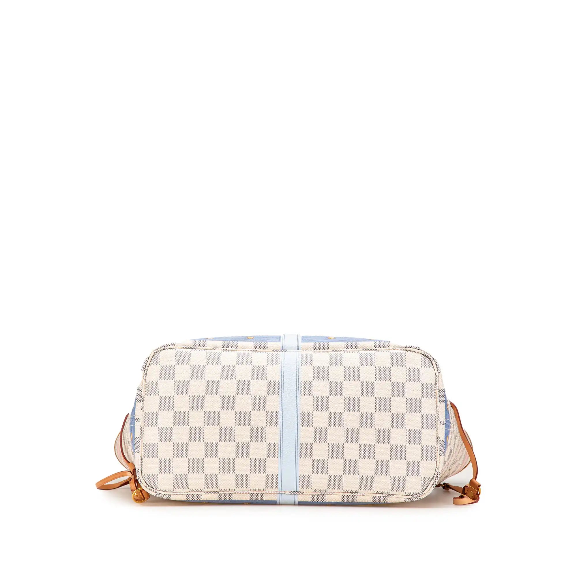 Louis Vuitton Neverfull MM Limited Edition Summer Trunks Damier Azur Canvas