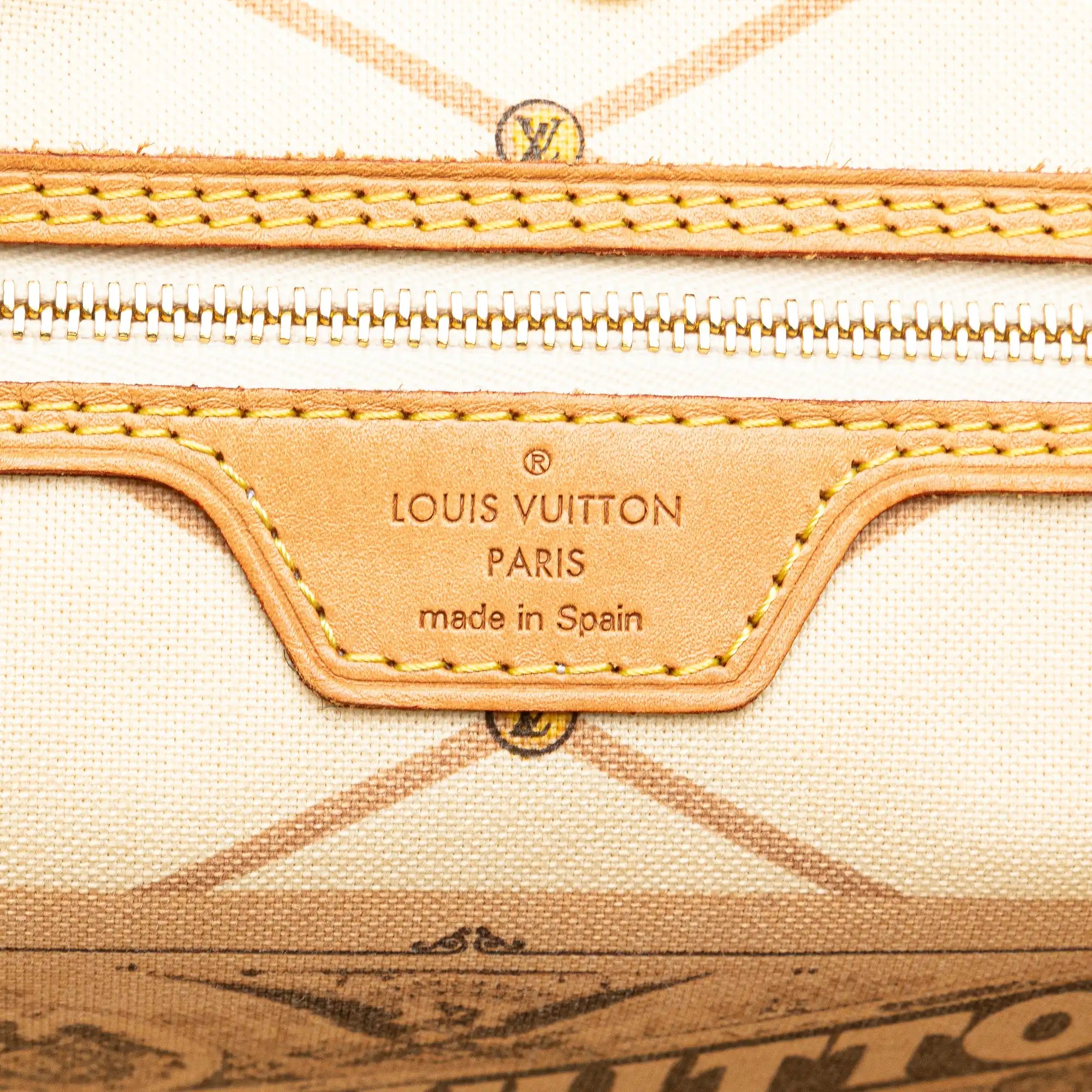 Louis Vuitton Neverfull MM Limited Edition Summer Trunks Damier Azur Canvas