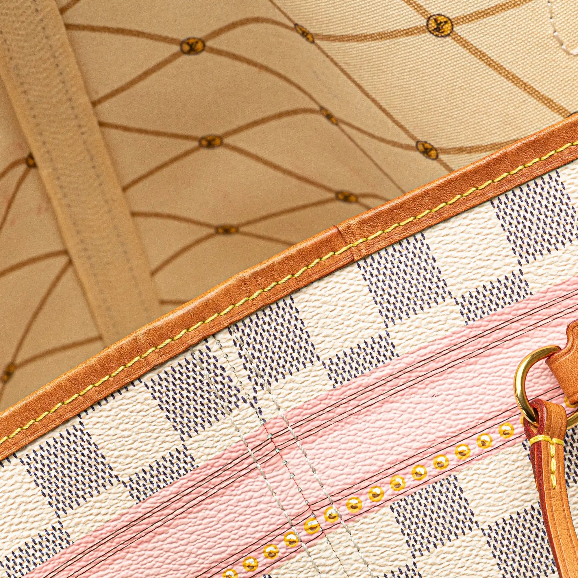 Louis Vuitton Neverfull MM Limited Edition Summer Trunks Damier Azur Canvas