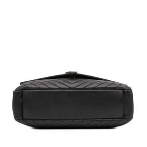 Yves Saint Laurent College Top Handle Bag Large Black