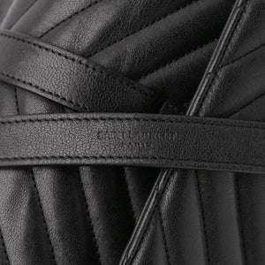 Yves Saint Laurent College Top Handle Bag Large Black