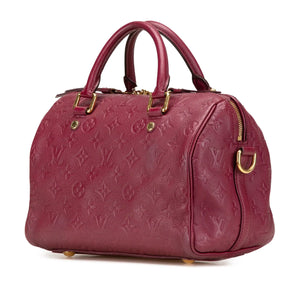 Louis Vuitton Speedy 25 Bandoulière Red Monogram Empreinte