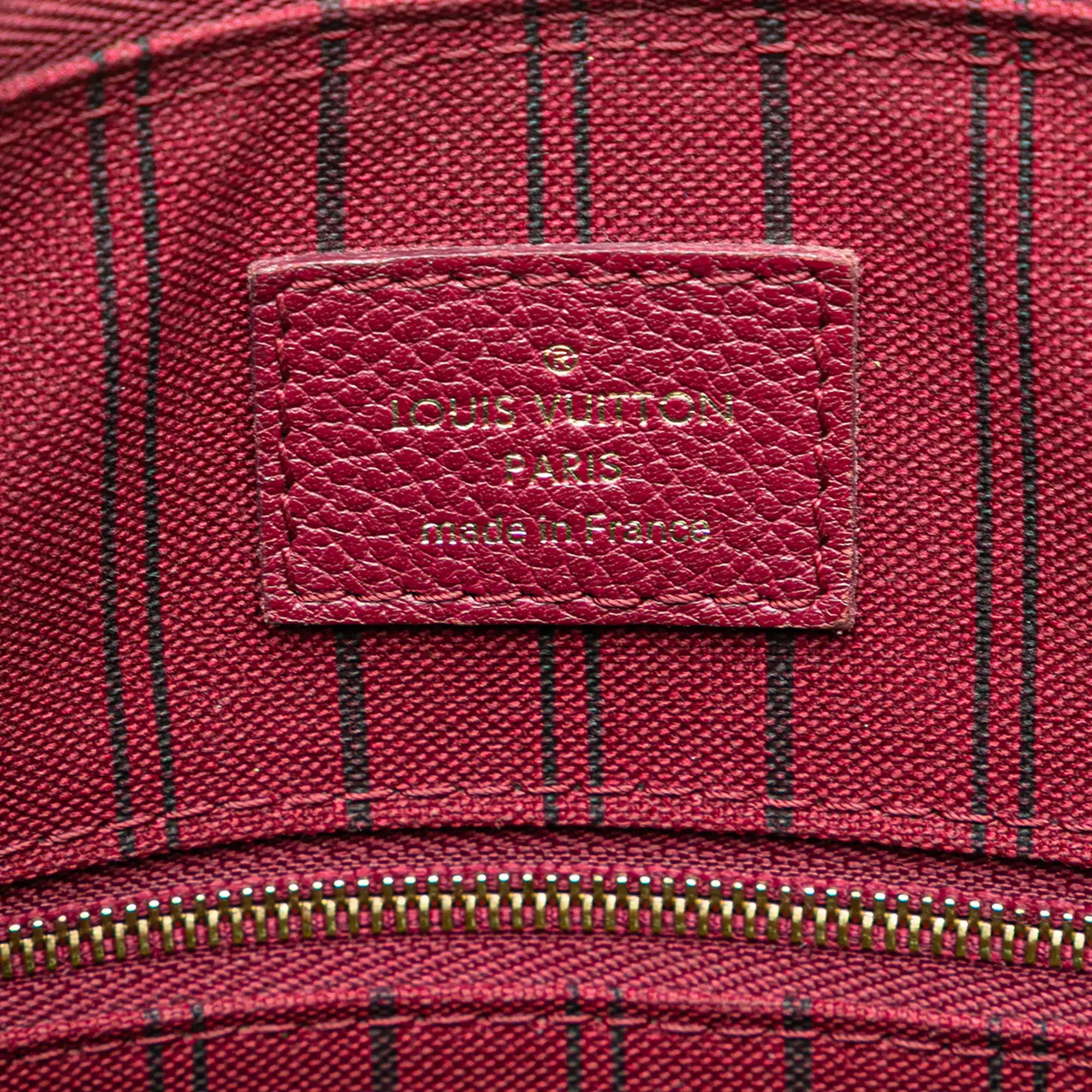 Louis Vuitton Speedy 25 Bandoulière Red Monogram Empreinte