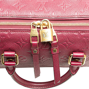 Louis Vuitton Speedy 25 Bandoulière Red Monogram Empreinte