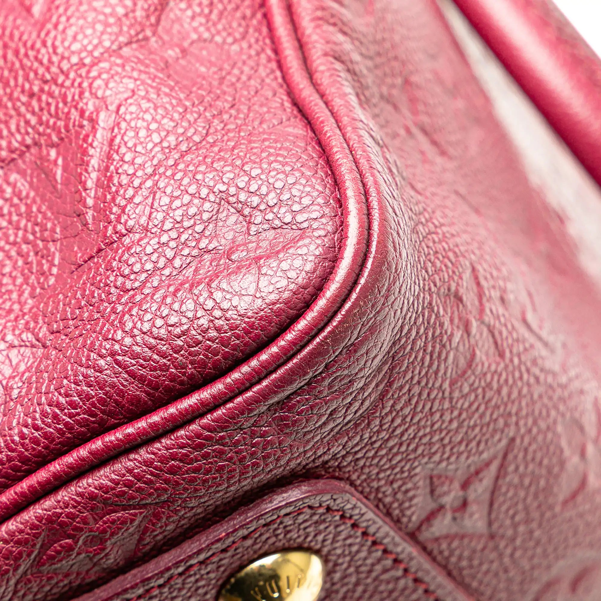 Louis Vuitton Speedy 25 Bandoulière Red Monogram Empreinte