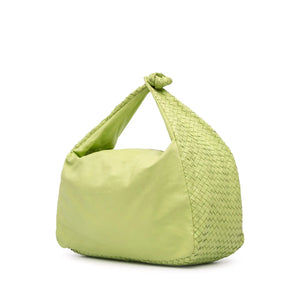 Bottega Veneta Knot Hobo Green Nappa Intrecciato