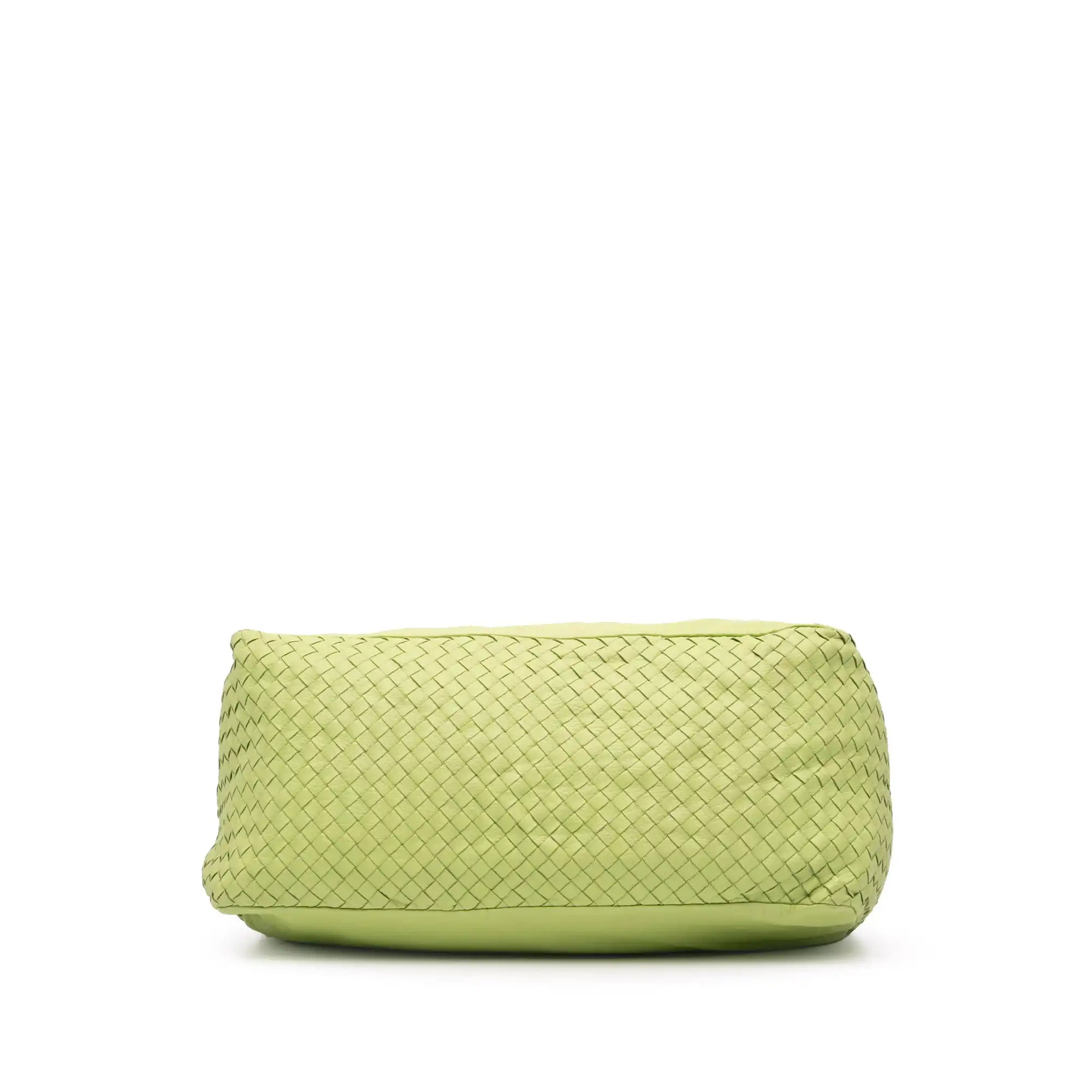 Bottega Veneta Knot Hobo Green Nappa Intrecciato