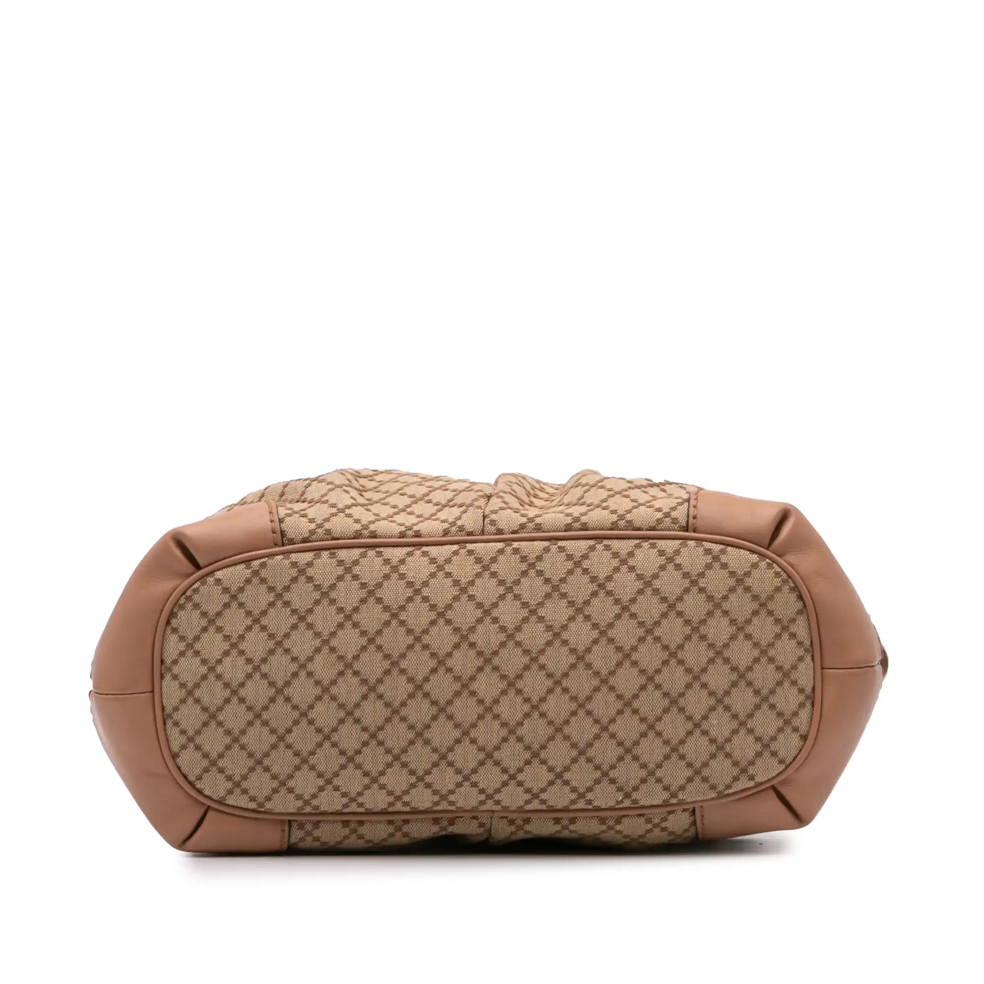 Gucci Sukey Handbag Brown Diamante Canvas