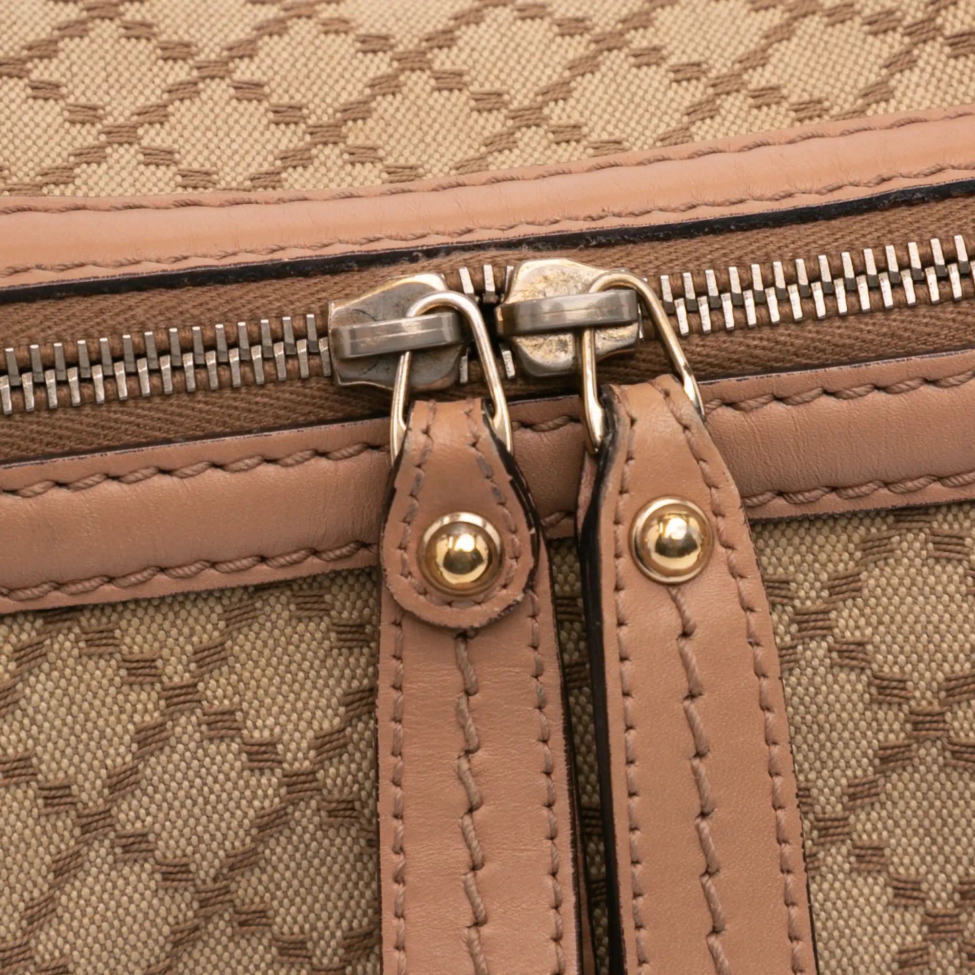 Gucci Sukey Handbag Brown Diamante Canvas