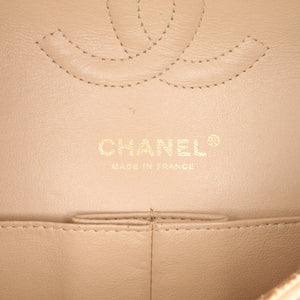 Chanel Classic Double Flap Medium Beige Caviar Gold