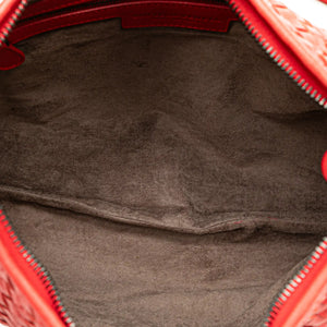 Bottega Veneta Hobo Bag Small Red Intrecciato