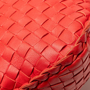 Bottega Veneta Hobo Bag Small Red Intrecciato
