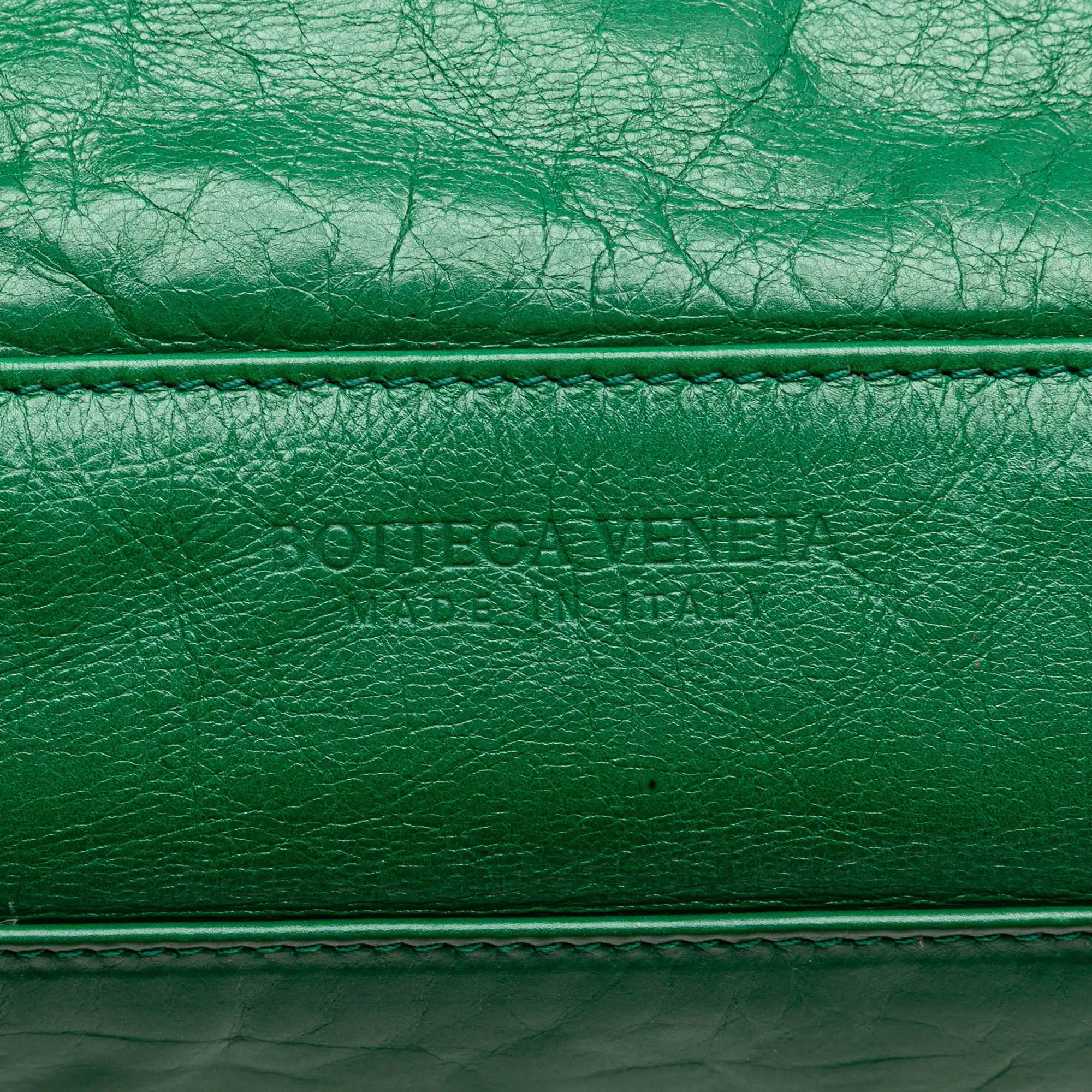 Bottega Veneta Arco Slouch Medium Green Maxi Intrecciato