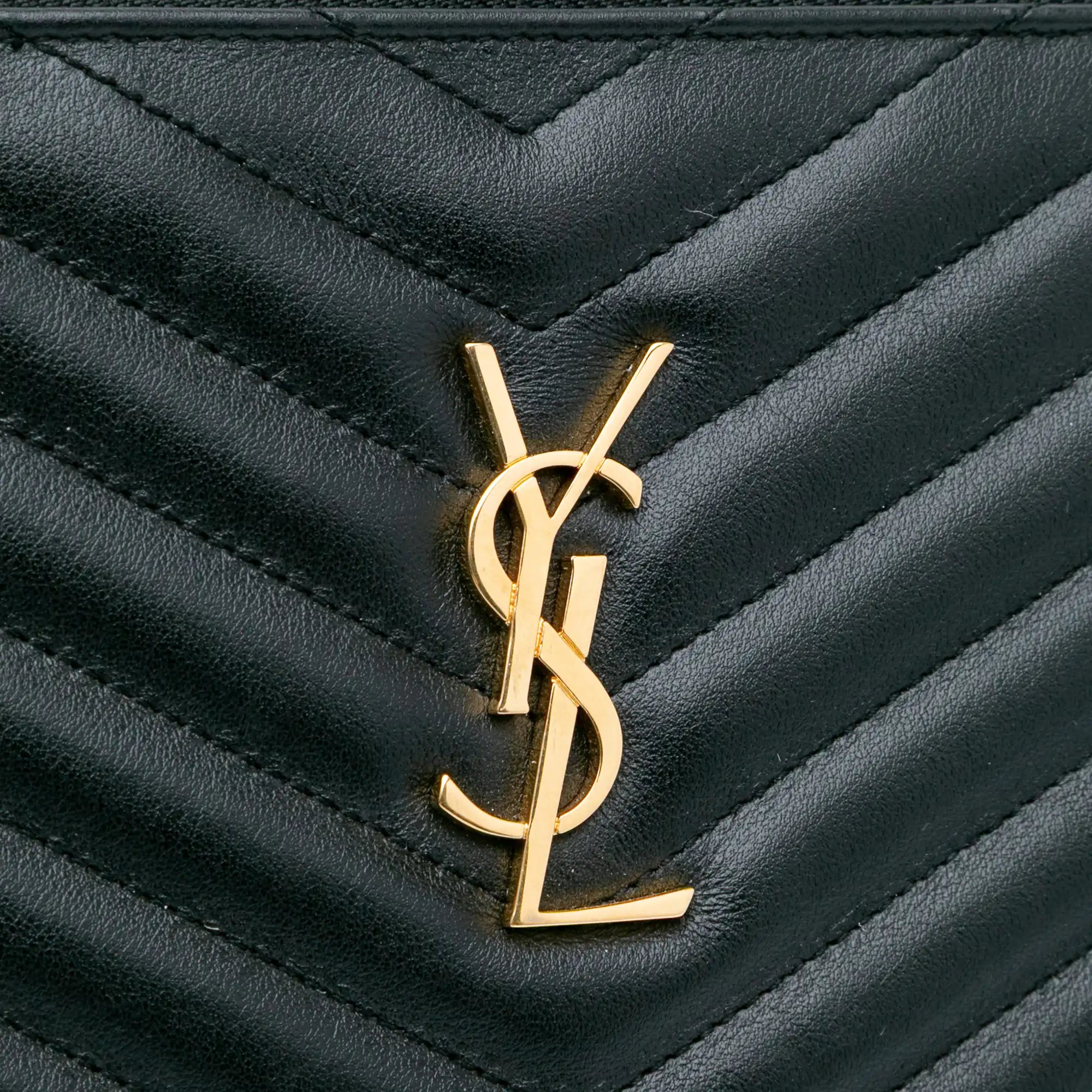 Yves Saint Laurent Monogram Documento detentore nero