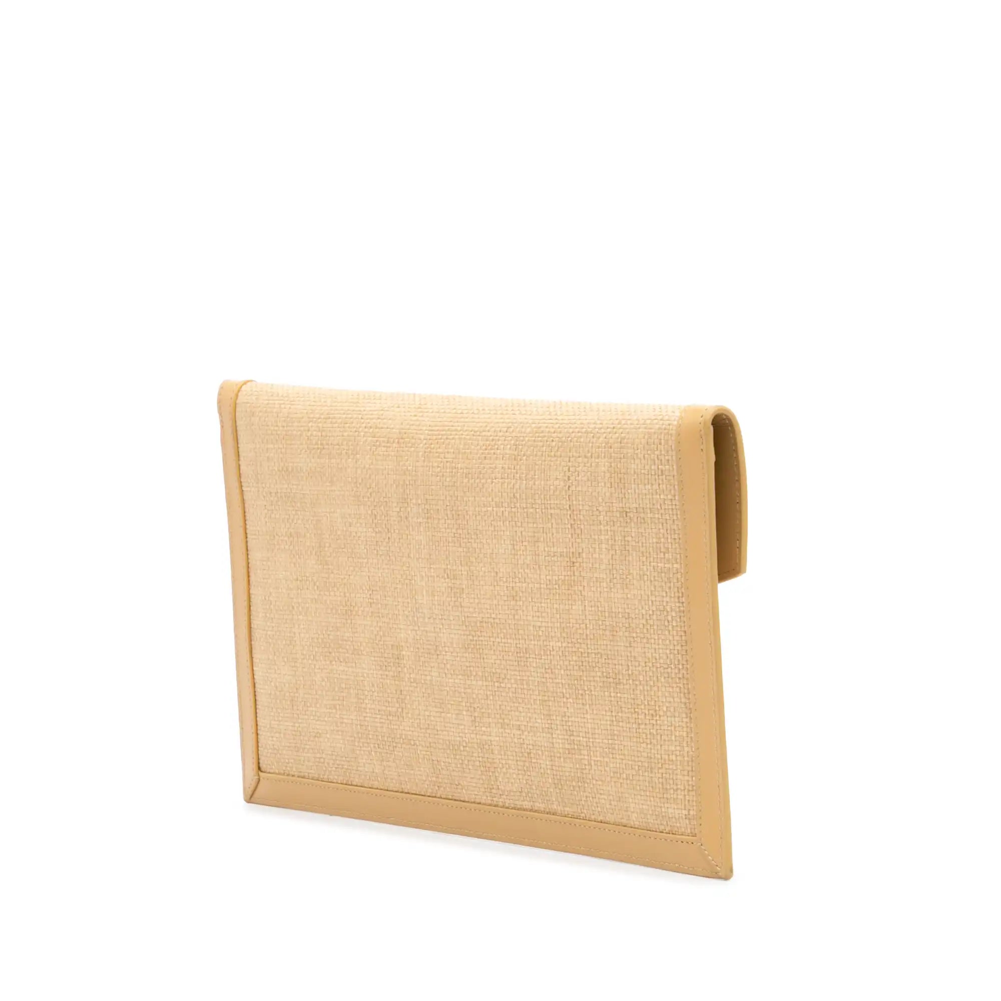 Yves Saint Laurent Uptown Pouch Micro Raffia