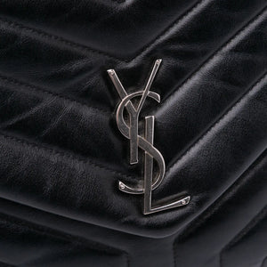 Yves Saint Laurent Loulou Medium Black Silver