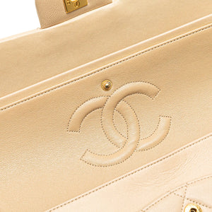 Chanel Classic Double Flap Medium Beige Gold