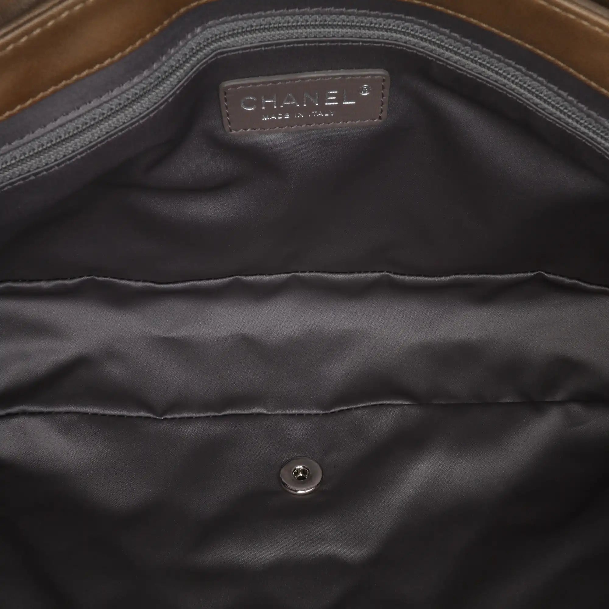 Chanel Classic Double Flap Jumbo Beige Caviar Argento