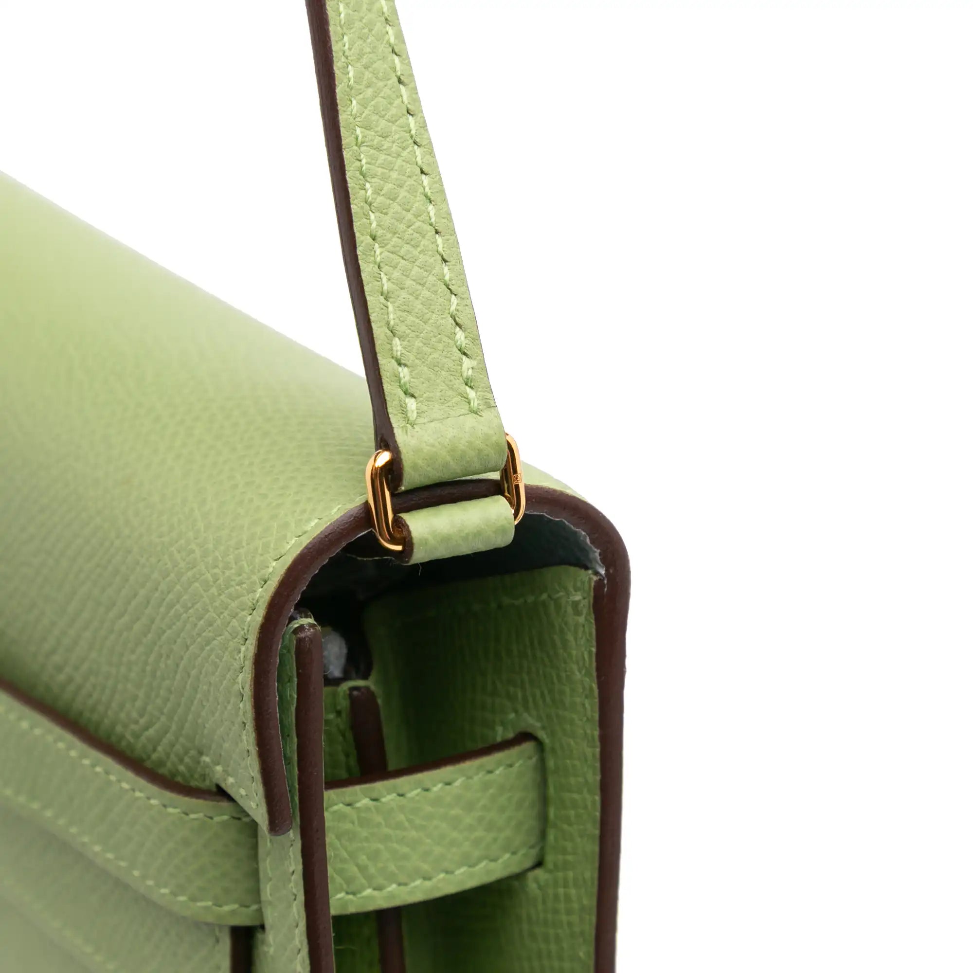 Hermés Kelly To Go Wallet Green Epsom