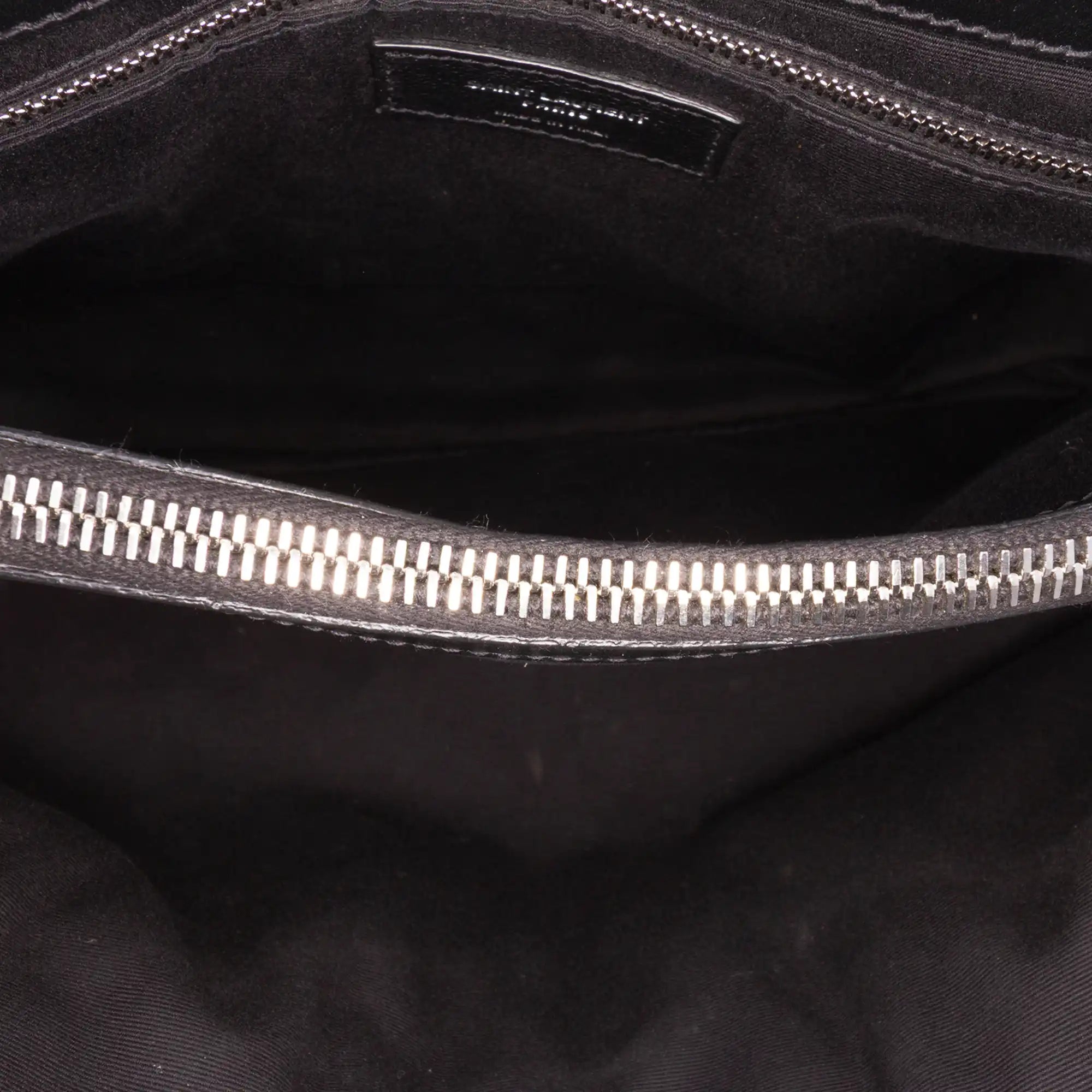 Yves Saint Laurent LouLou Medium Black Quilted Leather Silver