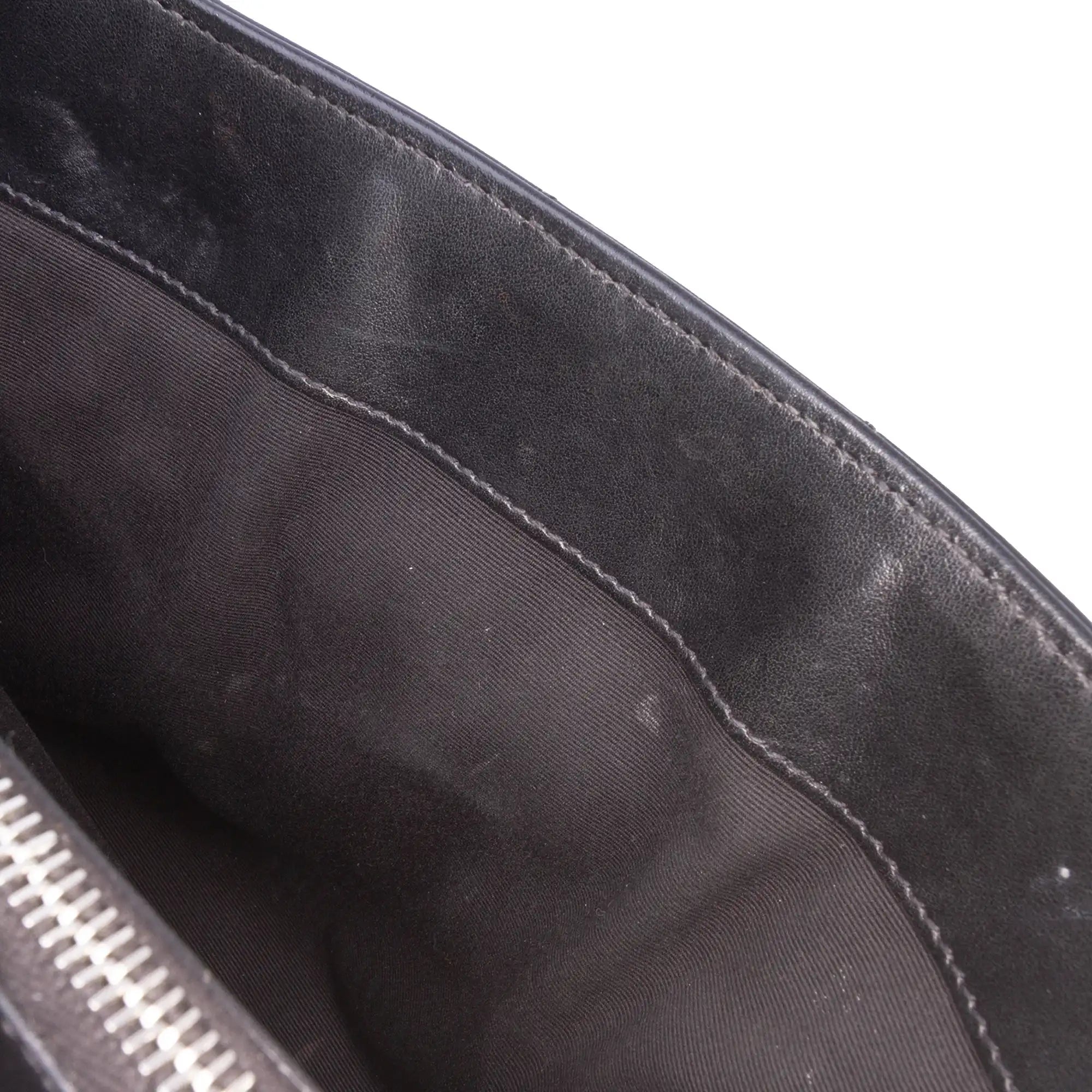 Yves Saint Laurent LouLou Medium Black Quilted Leather Silver