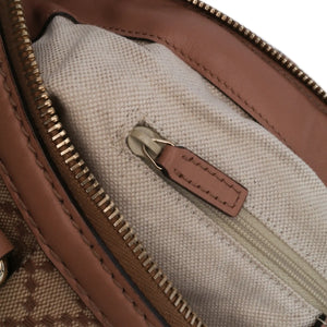 Gucci Sucey Handbag Brown Diamante Canvas