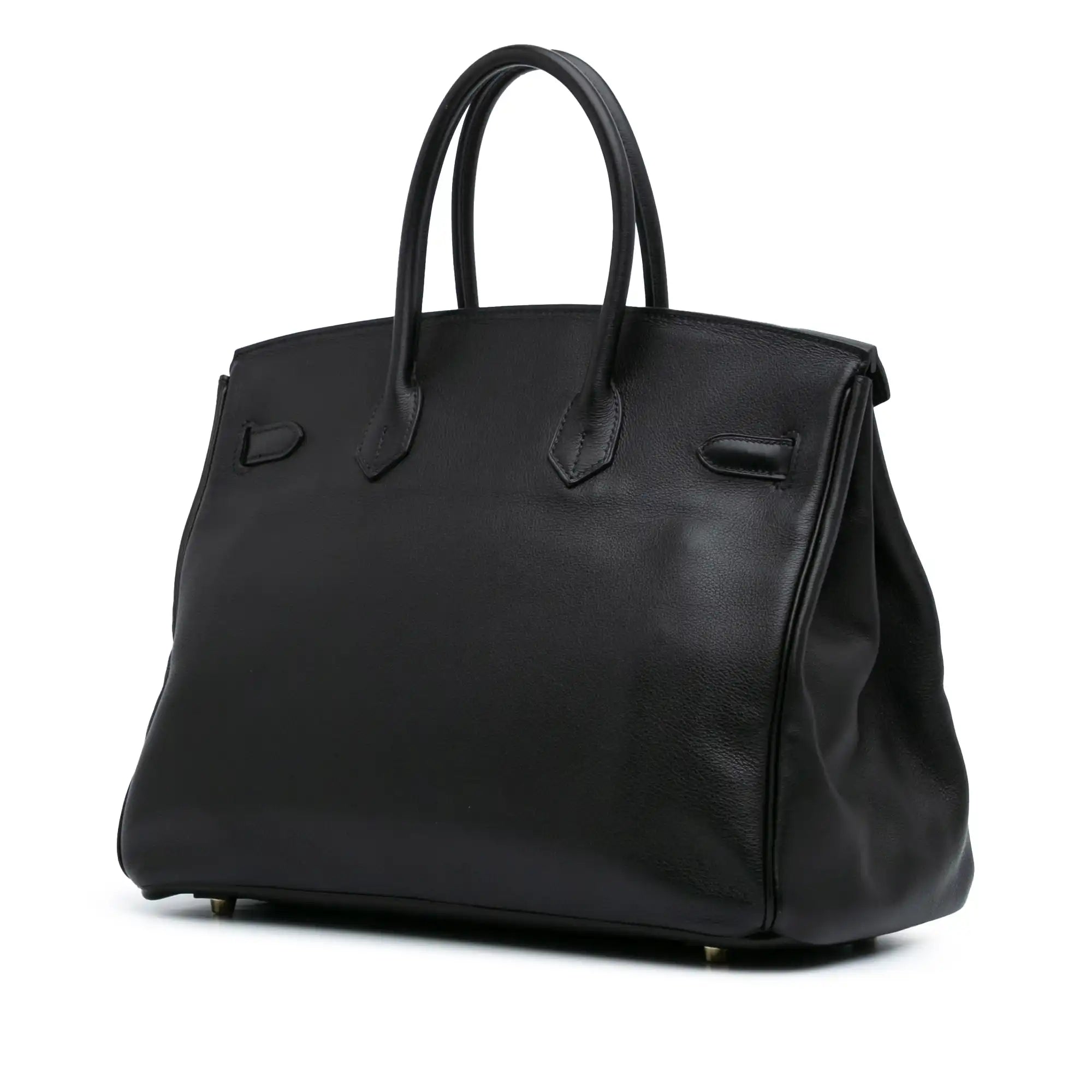 Hermès Birkin Retourne 35 Black Swift Gold