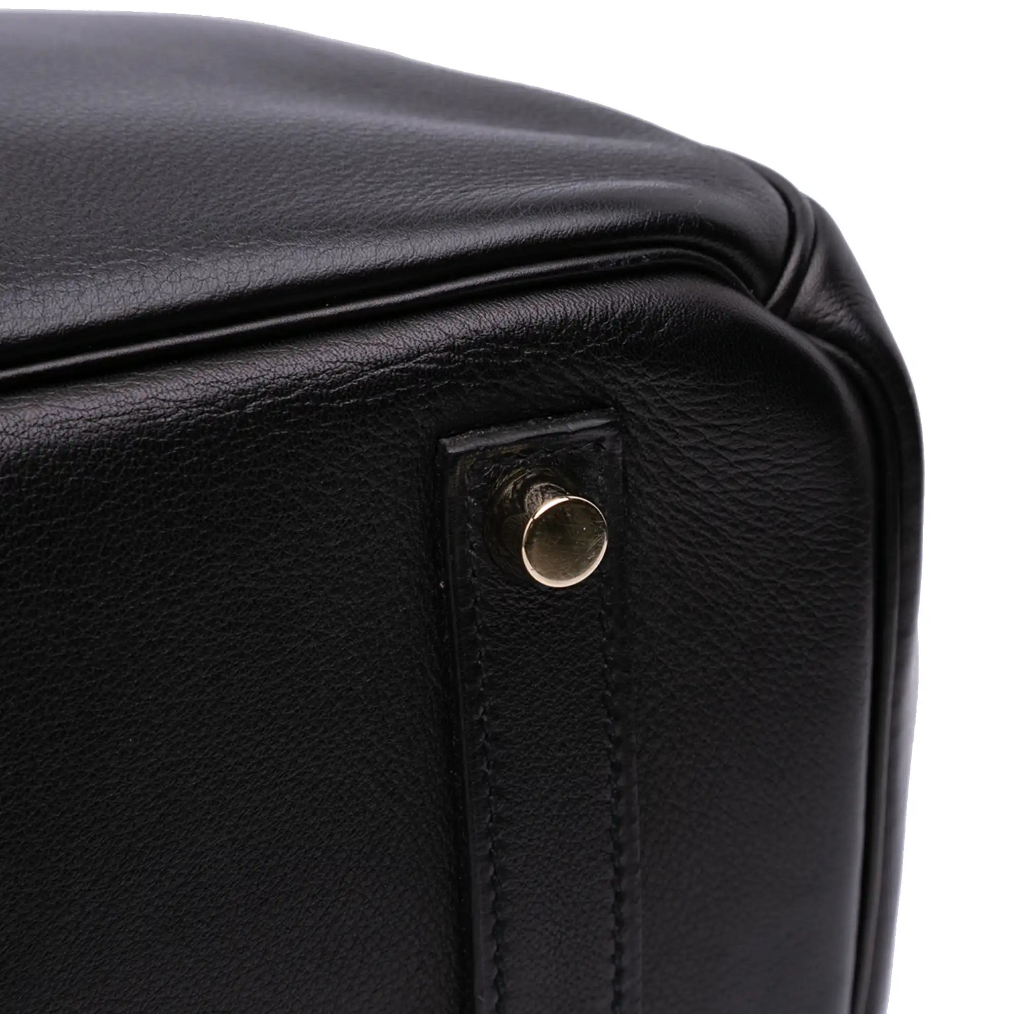 Hermès Birkin Retourne 35 Black Swift Gold