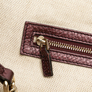 Gucci Soho Cellarius Tote Medium Wine Red Leather