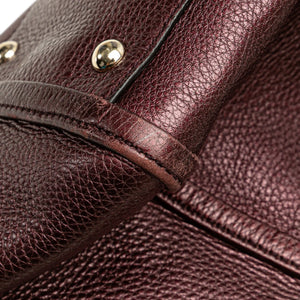 Gucci Soho Cellarius Tote Medium Wine Red Leather