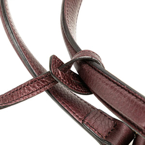 Gucci Soho Cellarius Tote Medium Wine Red Leather