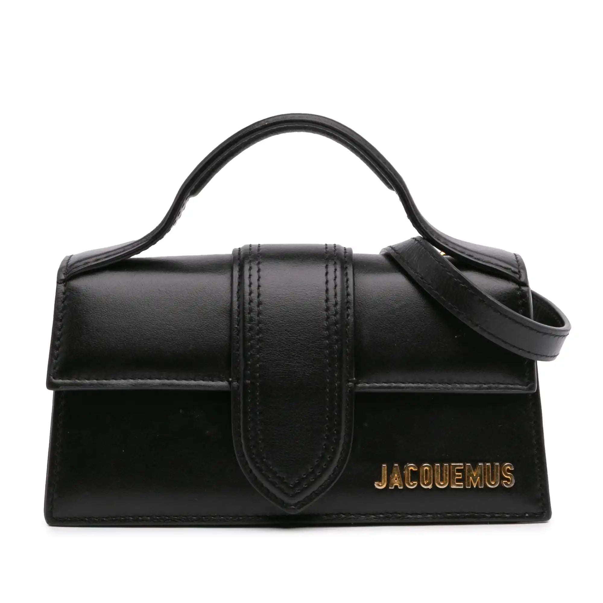 Jacquemus Le Mini Bambino Black Leather Gold