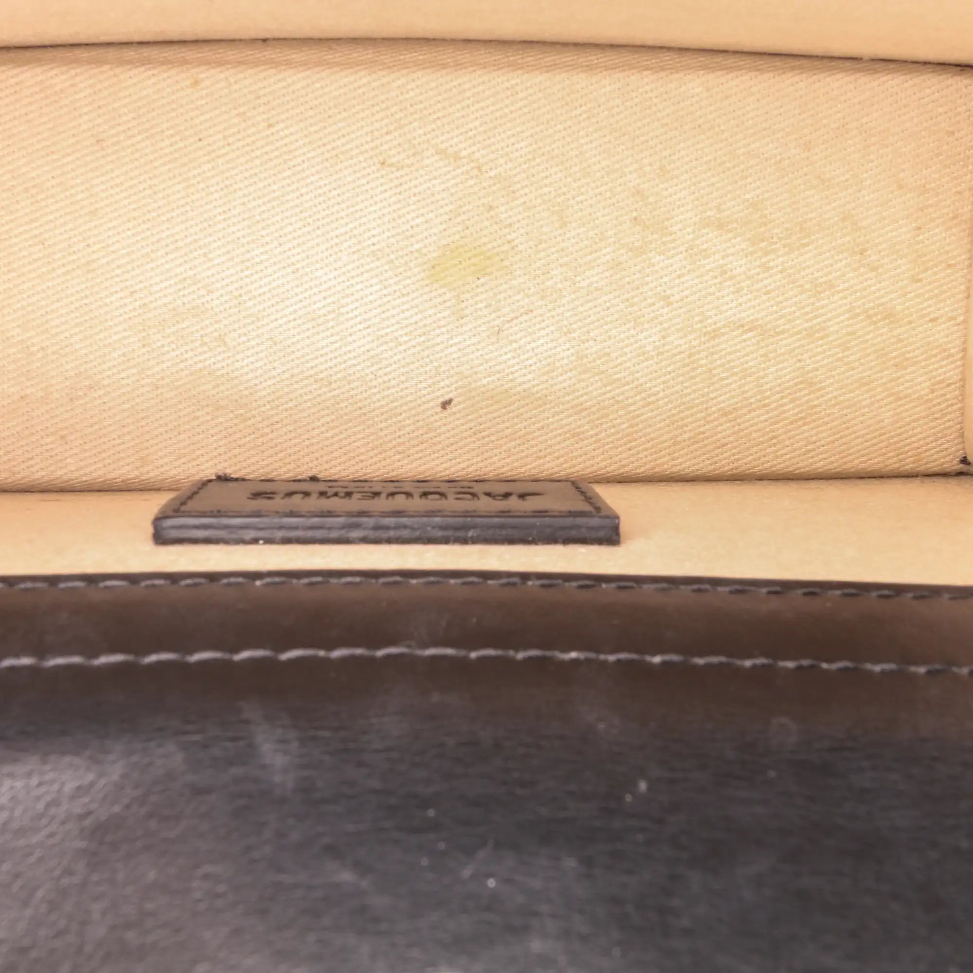 Jacquemus Le Mini Bambino Black Leather Gold