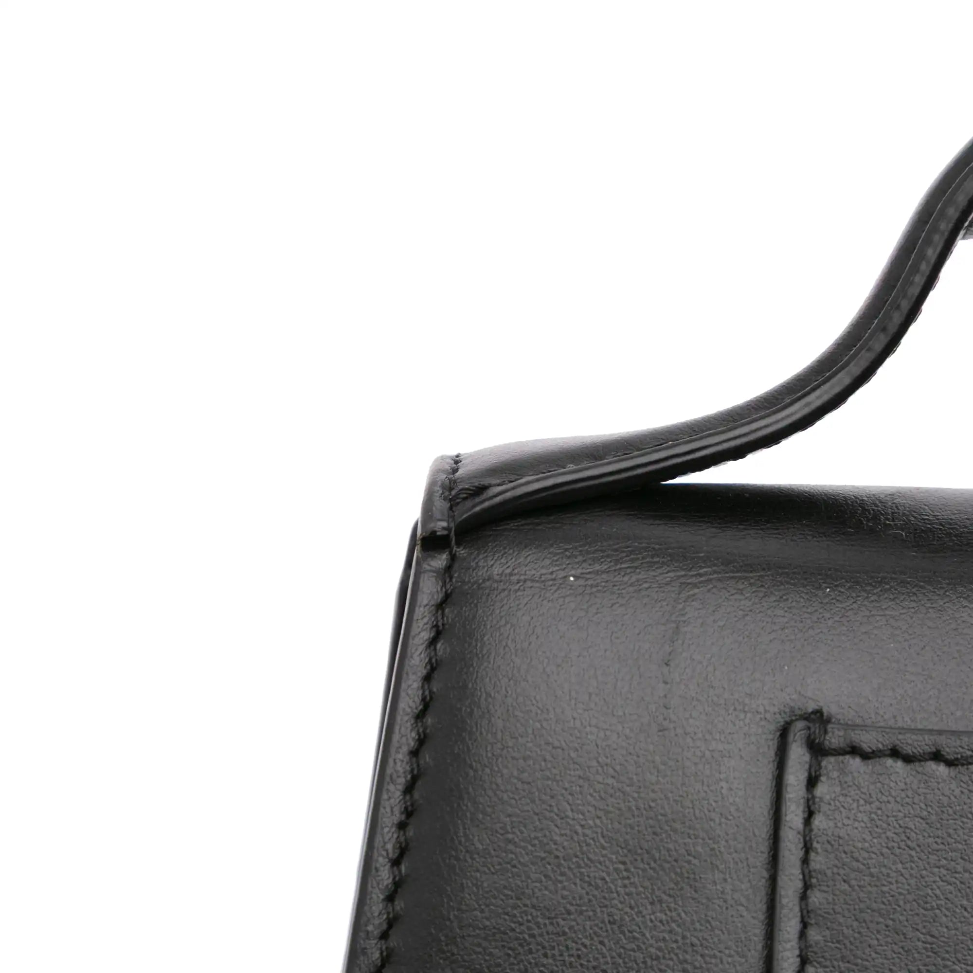 Jacquemus Le Mini Bambino Black Leather Gold