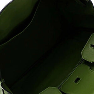 Hermès Birkin Retourne 35 Olive Green Swift Gold