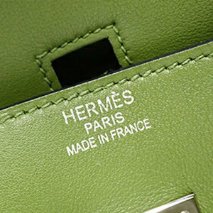 Hermès Birkin Retourne 35 Olive Green Swift Gold