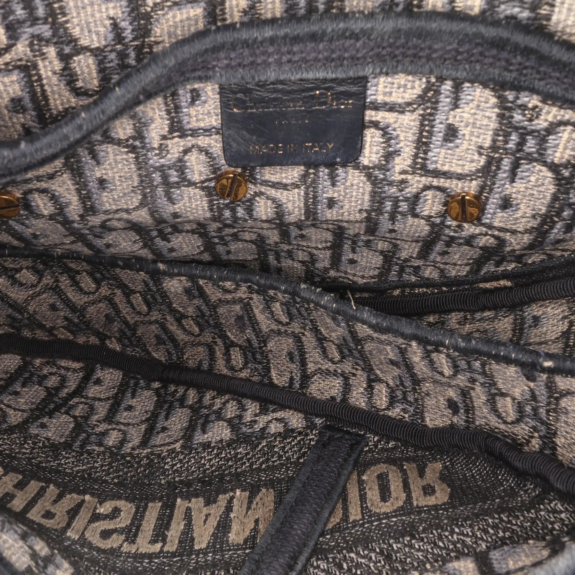 Dior Saddle Bag Medium Blue Oblique Jacquard Canvas