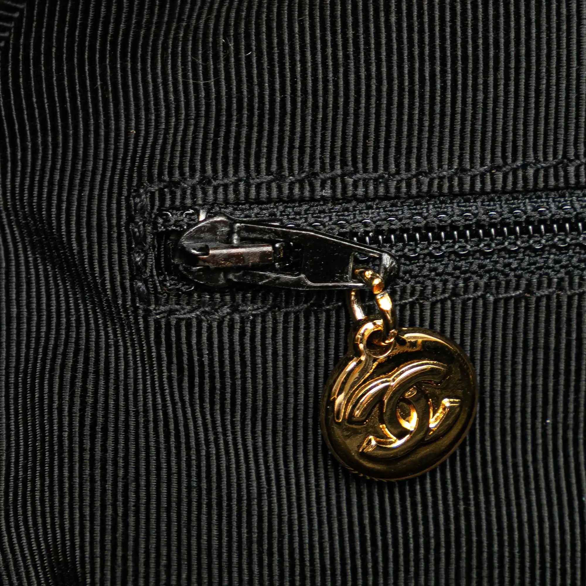 Chanel Triple CC Chain Tote Black Caviar Gold