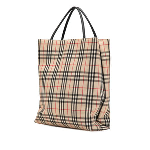 Burberry Tote Bag Brown House Check Canvas