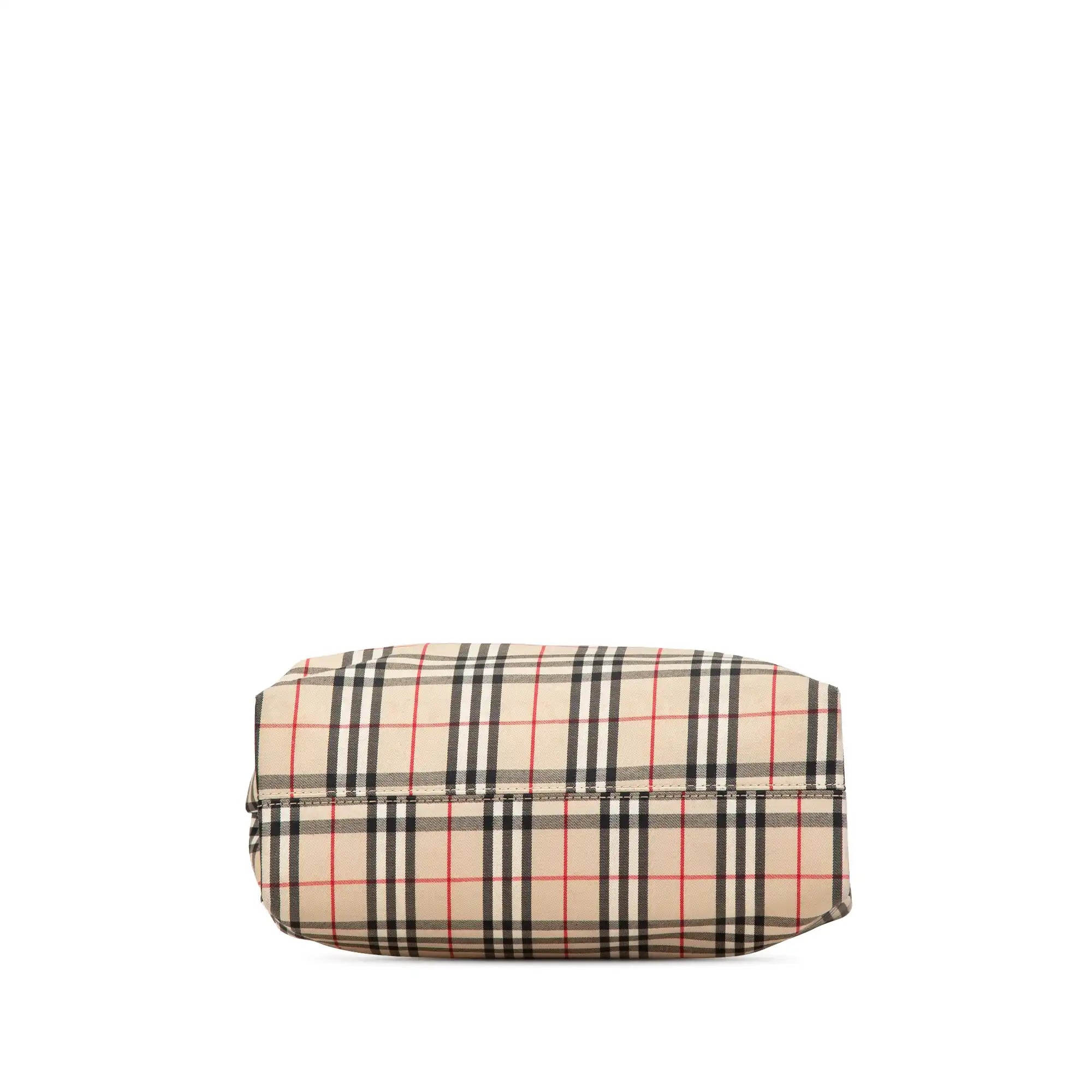 Burberry Tote Bag Brown House Check Canvas
